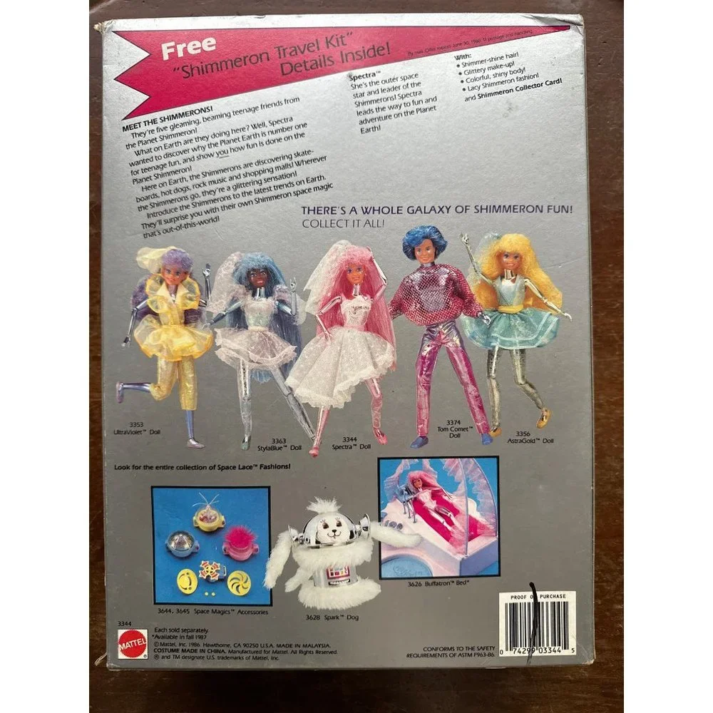 Mattel 1986 Spectra The Outer Space Star! Leader of the Shimmerons - Picture 2 of 2